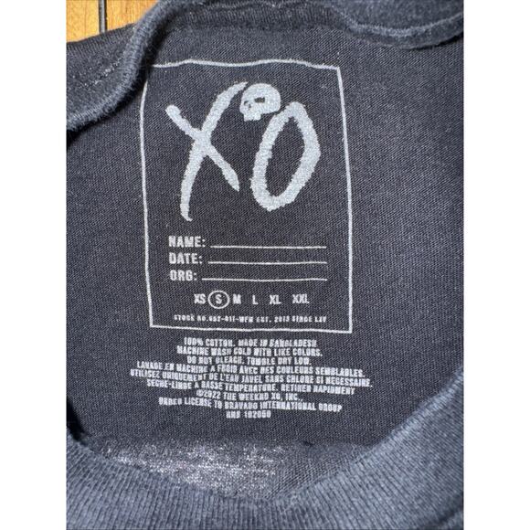The Weeknd After Hours XO Graphic T-Shirt Black Small 16x23 Tour Merch Tee - Picture 3 of 3
